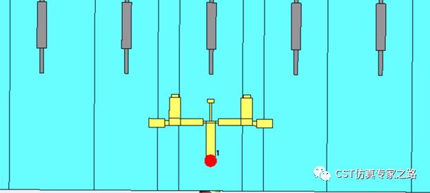 Corporate feeding network design and power divider structure for a mmWave radar antenna array in CST.